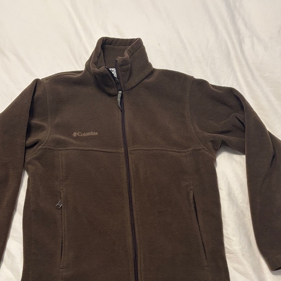 Columbia Dark Brown Full-Zip Fleece Jacket - Picture 1 of 4